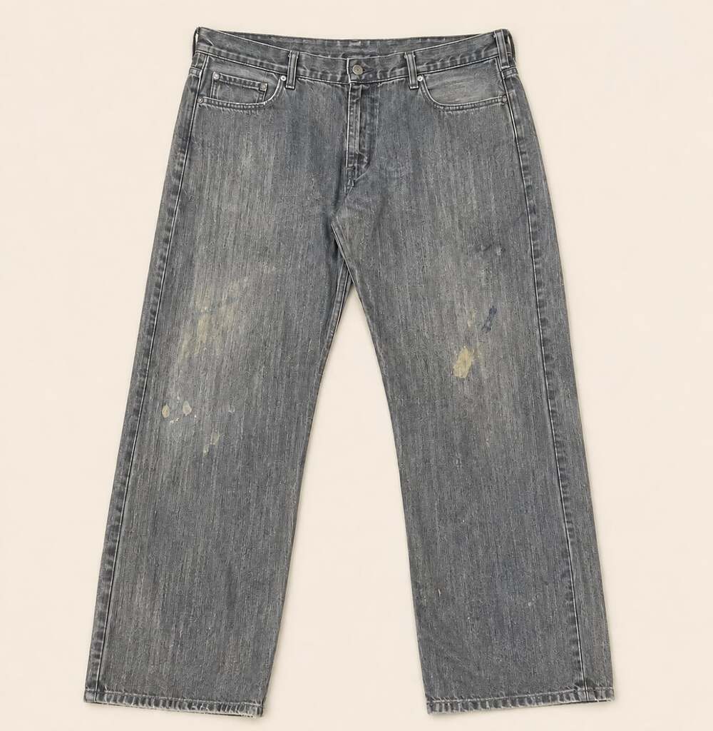 Levi’s 569 Loose Straight Gray Painter Workwear Jeans 36x30 Skater